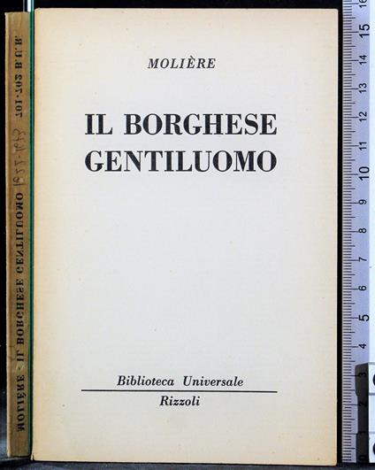 Il borghese gentiluomo - Molière - copertina