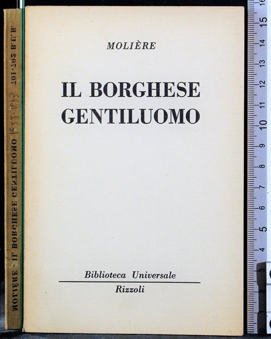 Il borghese gentiluomo - Molière - copertina