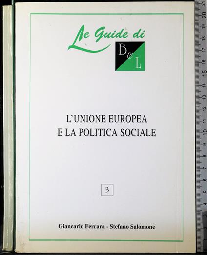 L' Unione Europea e la politica sociale - copertina