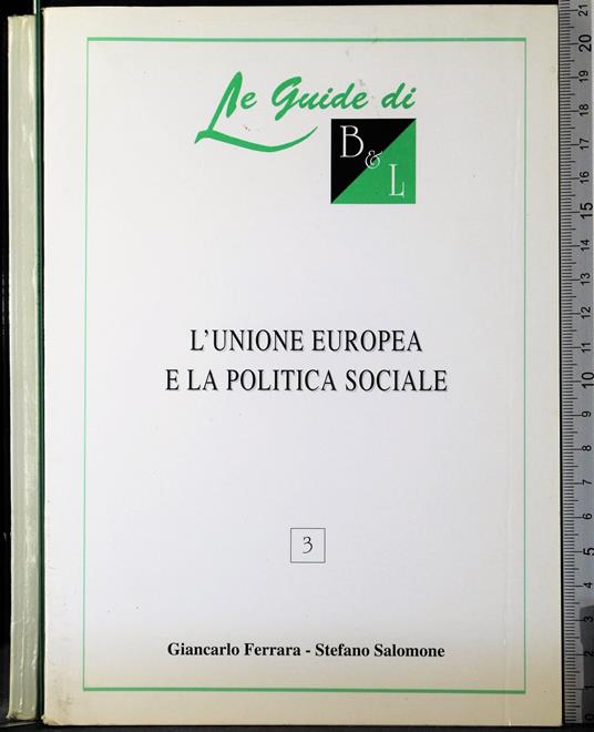 L' Unione Europea e la politica sociale - copertina