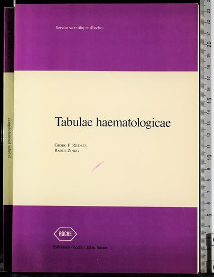 Tabulae haematologicae - copertina