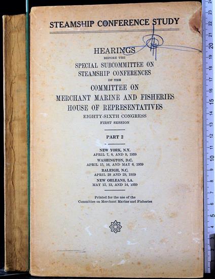 Steamship conference study. Part 2 - copertina