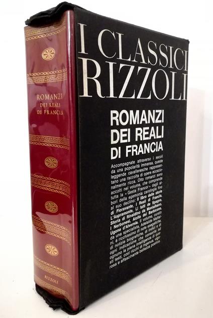 Romanzi dei Reali di Francia Il libro delle storie di Fioravante - I Reali di Francia - L'Aspramonte - Li fatti de Spagna - Storia di Rinaldino da Montalbano - I nerbonesi - Storia di Aiolfo del Barbicone - Storia di Ugone d'Alvernia - copertina