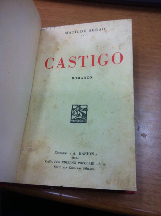 Castigo - Matilde Serao - copertina