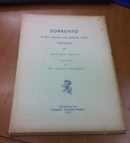 Sorrento in the ancient and modern Poesy - Manfredi Fasulo - copertina