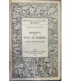 Momenti della vita di Guerra - Adolfo Omodeo - copertina