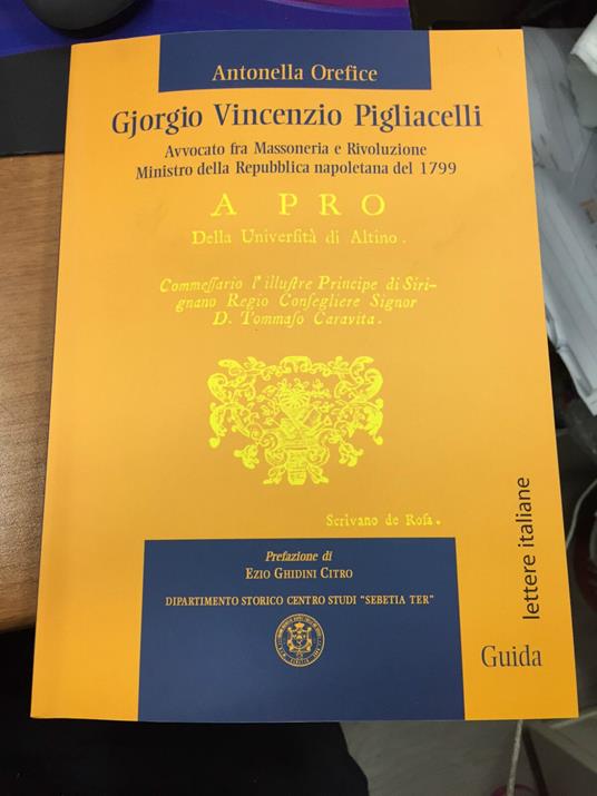 Gjorgio Vincenzio Pigliacelli - copertina