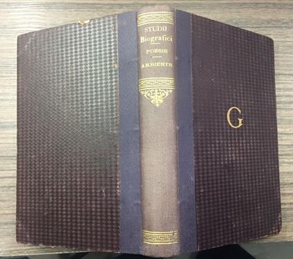 Studii biografici - Guglielmo Capitelli - copertina