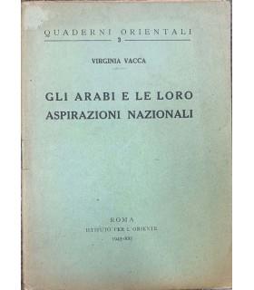 Gli arabi e le loro aspirazioni nazionali - Virginia Vacca - copertina