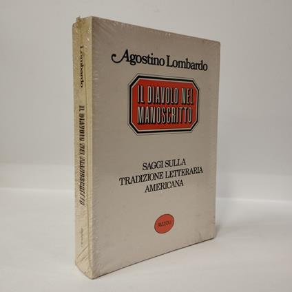 Il diavolo nel manoscritto. Saggi sulla tradizione letteraria americana - Agostino Lombardo - copertina