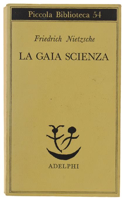 Gaia Scienza - Friedrich Nietzsche - copertina