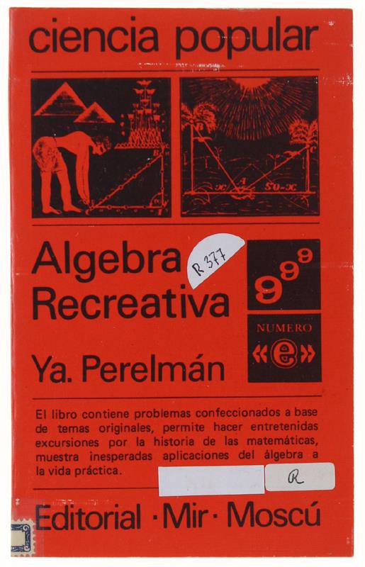 Algebra Recreativa - copertina