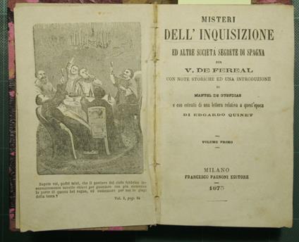 Misteri dell'Inquisizione ed altre società segrete di Spagna - copertina