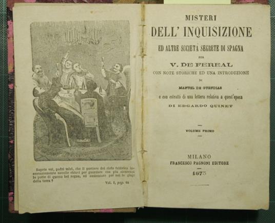 Misteri dell'Inquisizione ed altre società segrete di Spagna - copertina