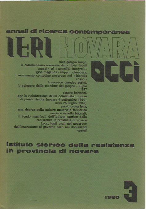 Ieri Novara Oggi - 3/1980 - copertina