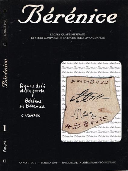 Bérénice - copertina