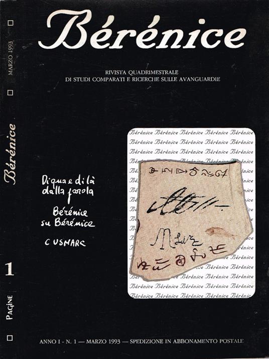 Bérénice - copertina