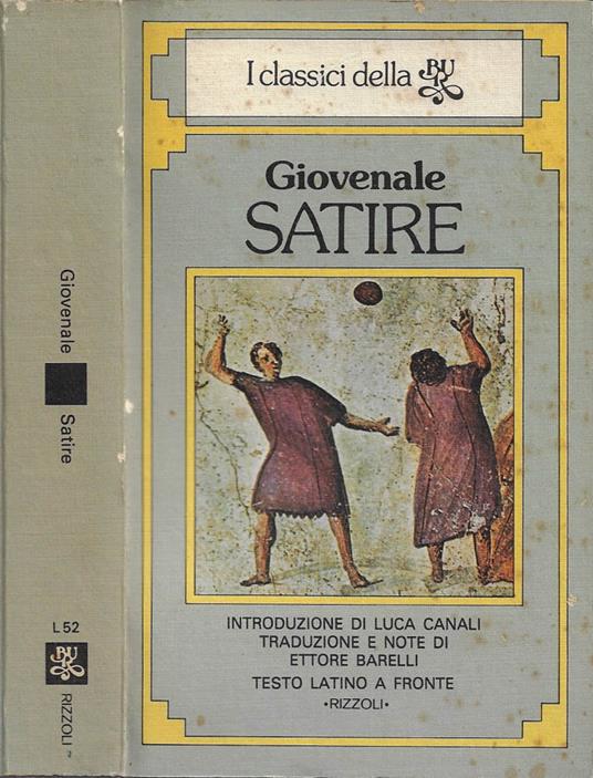 Satire - D. Giunio Giovenale - copertina