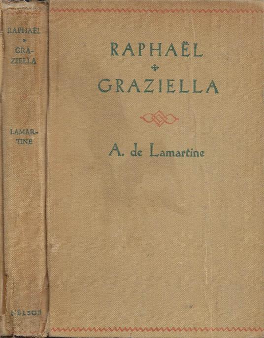 Raphael (Pages de la vingtième année) - Graziella - Alphonse de Lamartine - copertina