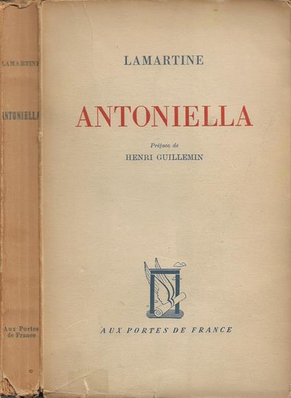 Antoniella - Alphonse de Lamartine - copertina