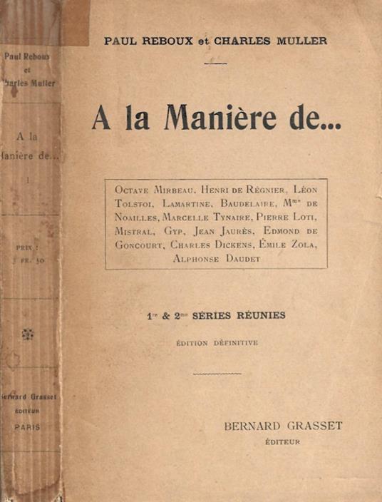 A la maniere de… - copertina