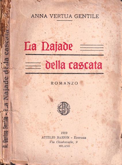 La Najade della cascata - copertina