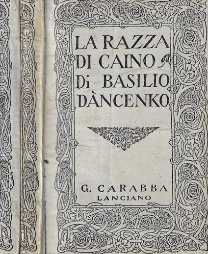La razza di Caino - copertina