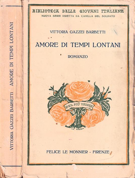 Amore di tempi lontani - copertina
