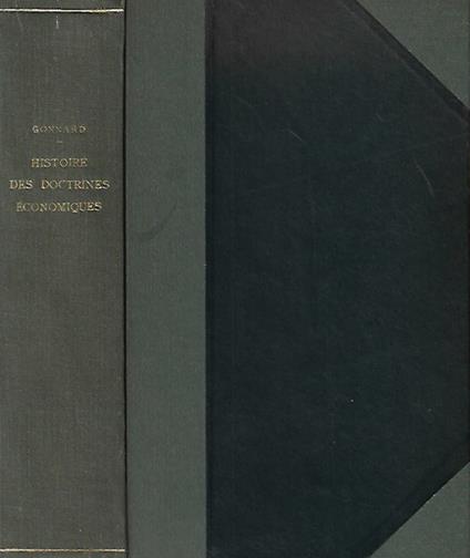 Histoire des Doctrine Economiques - copertina