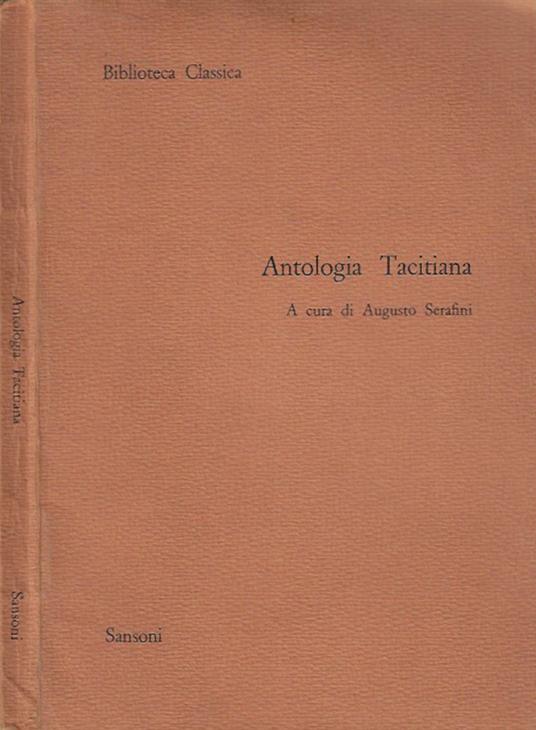 Antologia Tacitiana - copertina