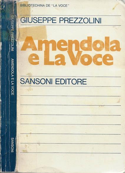 Amendola e "La Voce" - copertina