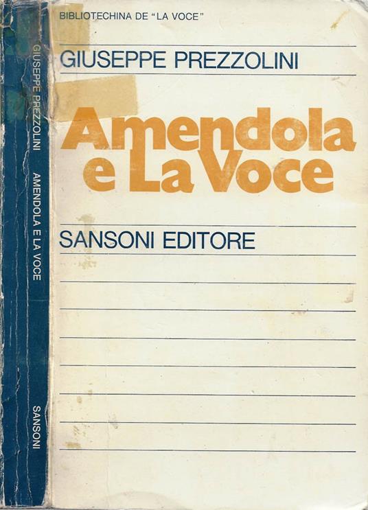 Amendola e "La Voce" - copertina