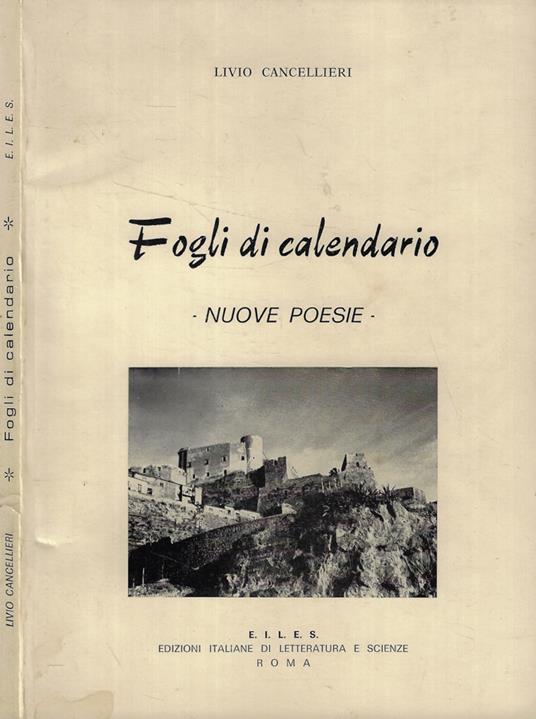 Fogli di calendario - copertina