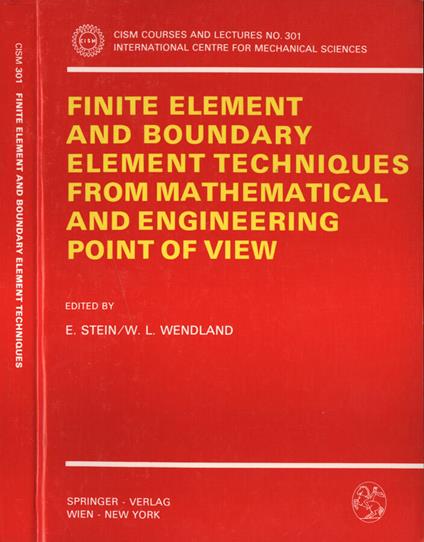 Finite element and boundary element techniques from mathematical and engineering point of view - copertina