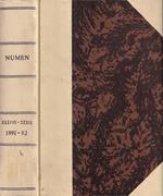Numen, volume XXXVIII-XXXIX, 1991-92