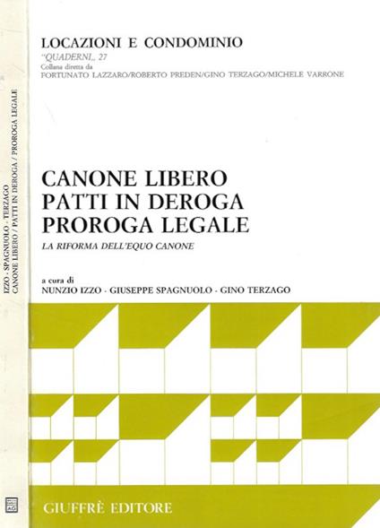 Canone libero, patti in deroga, proroga legale - copertina