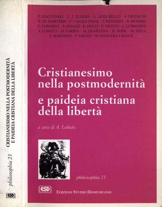 Cristianesimo nella postmodernità e paideia cristiana della libertà - copertina
