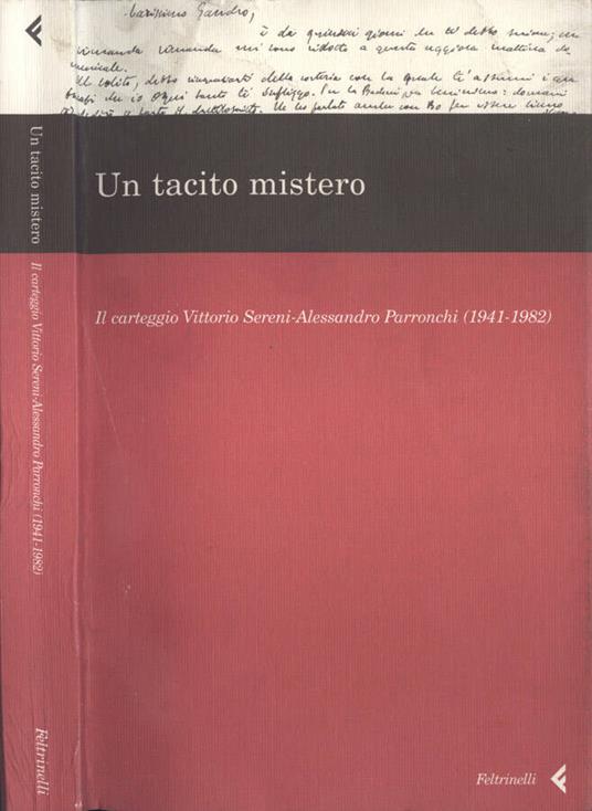 Un tacito mistero - copertina