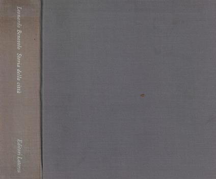 Storia della città - Leonardo Benevolo - copertina