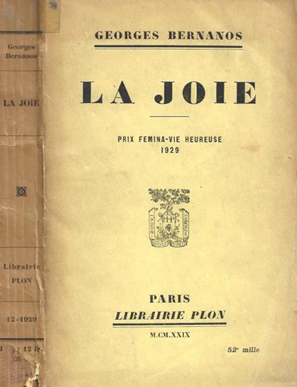 La jolie - Georges Bernanos - copertina