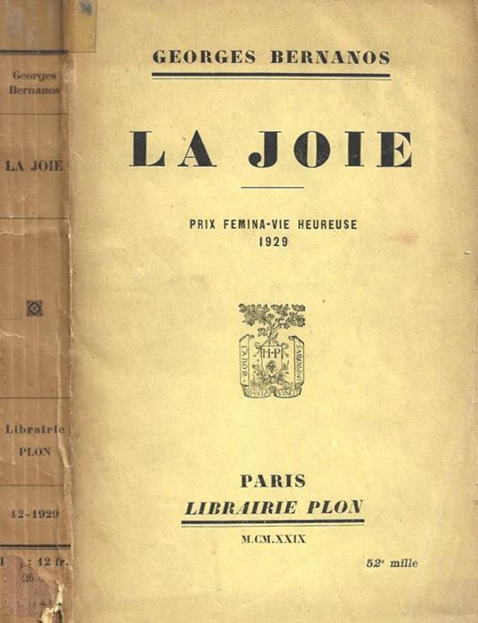 La jolie - Georges Bernanos - copertina