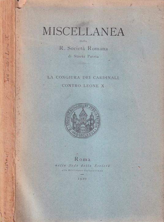 La congiura dei cardinali contro Leone X - Alessandro Ferrajoli - copertina