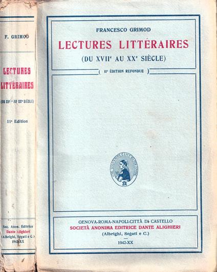 Lectures littéraires - Francesco Grimod - copertina