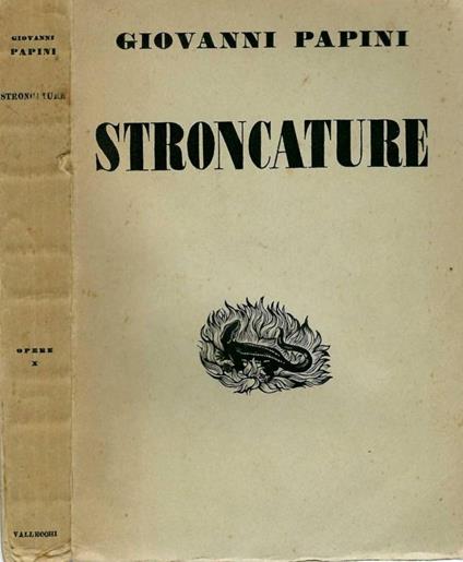Stroncature - Giovanni Papini - copertina