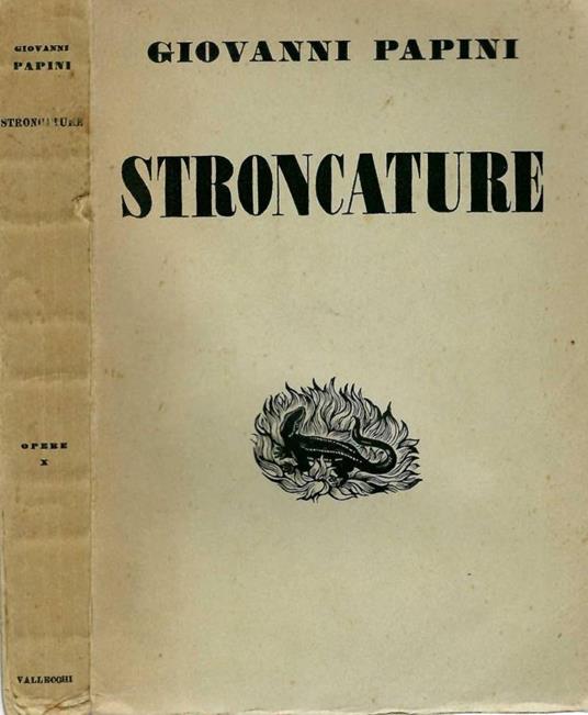 Stroncature - Giovanni Papini - copertina
