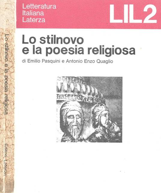 Lo stilnovo e la poesia religiosa - Emilio Pasquini - copertina