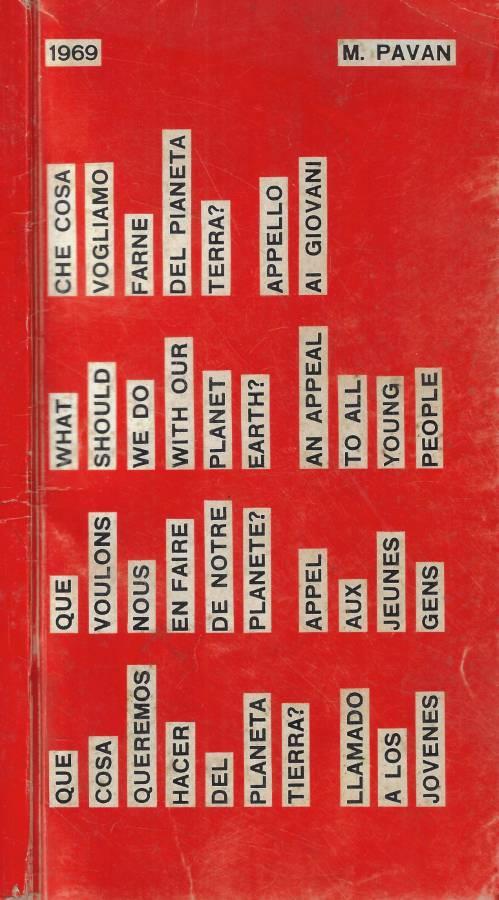 Che cosa vogliamo farne del pianeta terra? Appello ai giovani - Mario Pavan - copertina