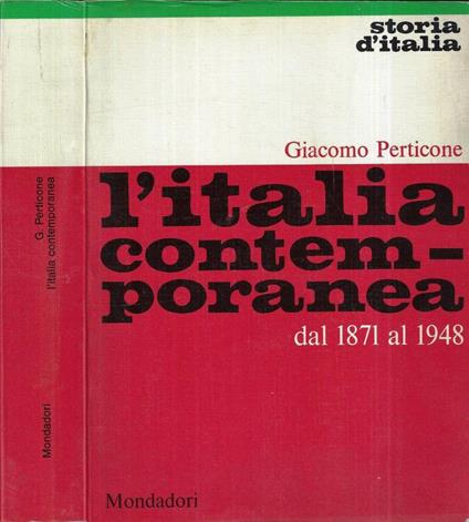 L' Italia contemporanea - Giacomo Perticone - copertina