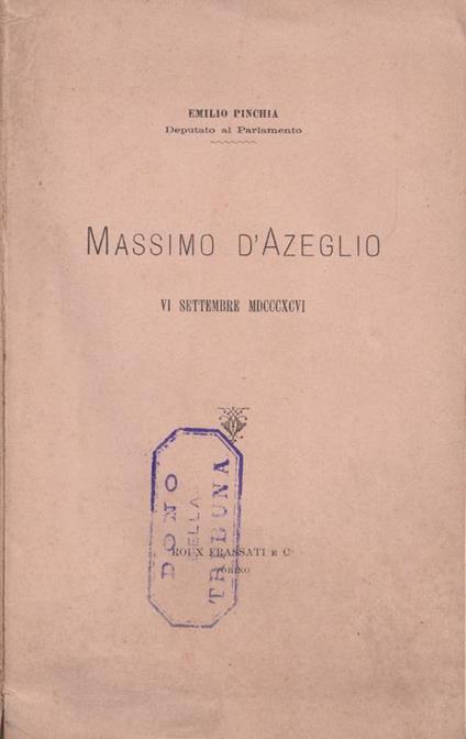Massimo D'Azeglio - Emilio Pinchia - copertina