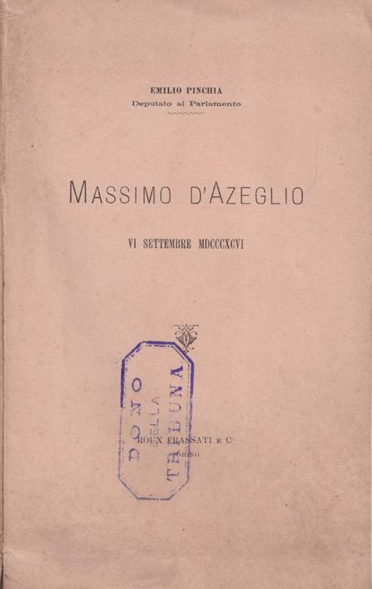 Massimo D'Azeglio - Emilio Pinchia - copertina